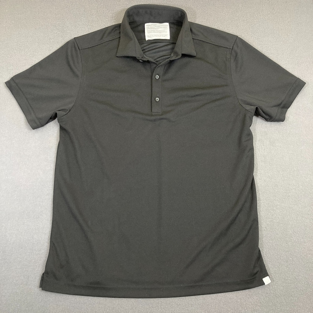 Ministry of Supply Men’s Large Polo Shirt Apollo Black Performance Breathable‎